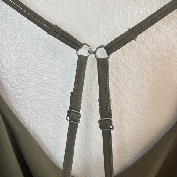 Abercrombie & Fitch Traveler Athletic Mini Dress Size XL Olive Green - Picture 5 of 12